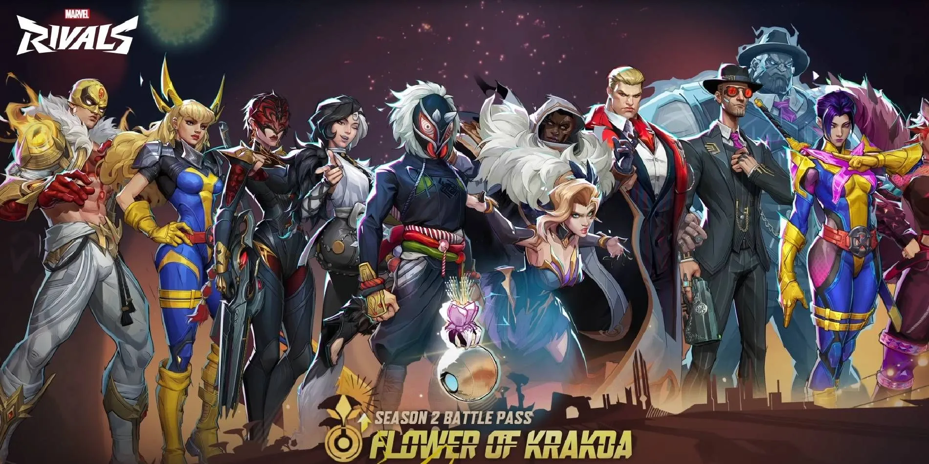 Marvel Rivals Flower of Krakoa Season 2 Battle Pass skins
