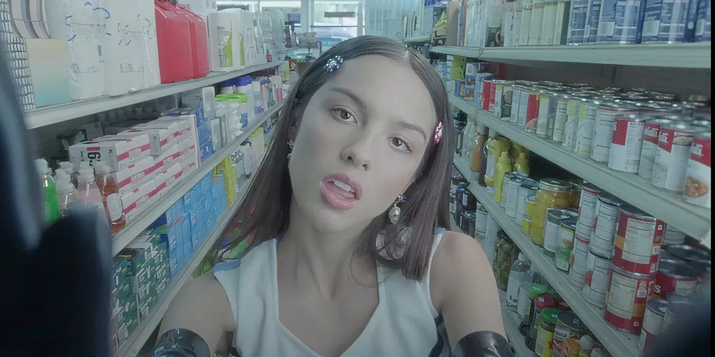 Olivia Rodrigo in music video Olivia Rodrigo in music video