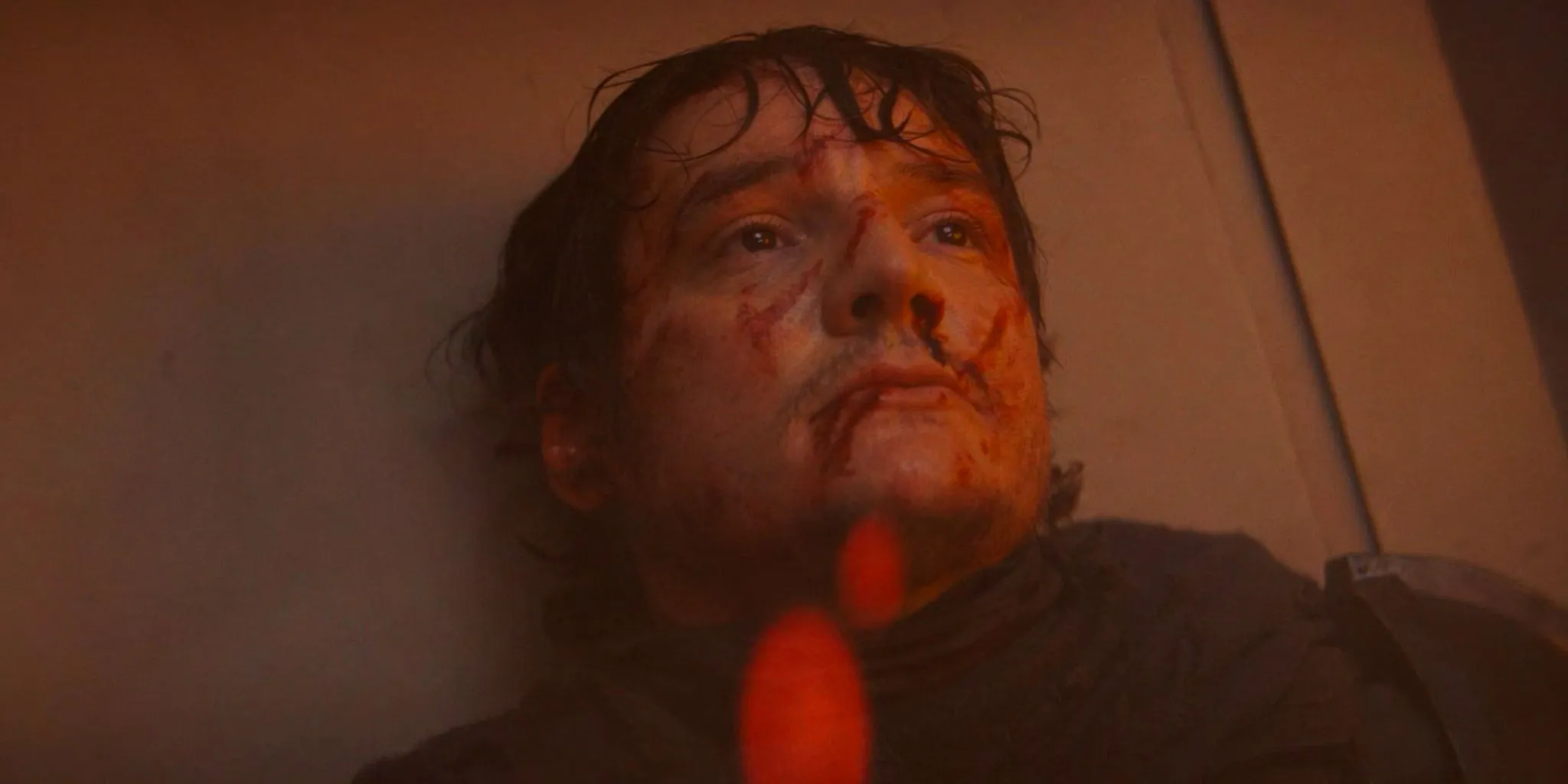 Pedro Pascal on set Pedro Pascal on set