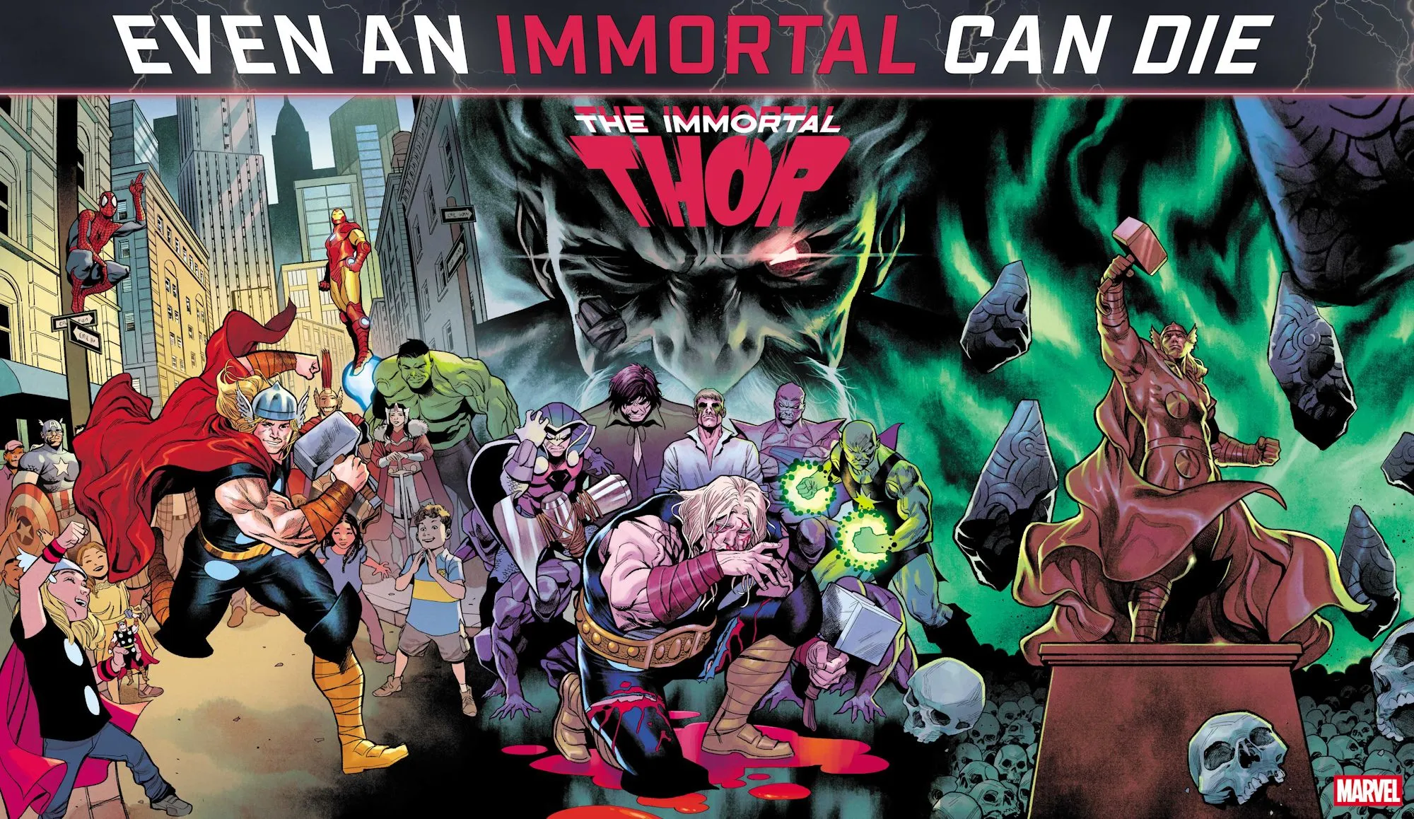 Immortal Thor Connecting Death of Thor Comic Art by Coccolo Immortal Thor Connecting Death of Thor Comic Art by Coccolo