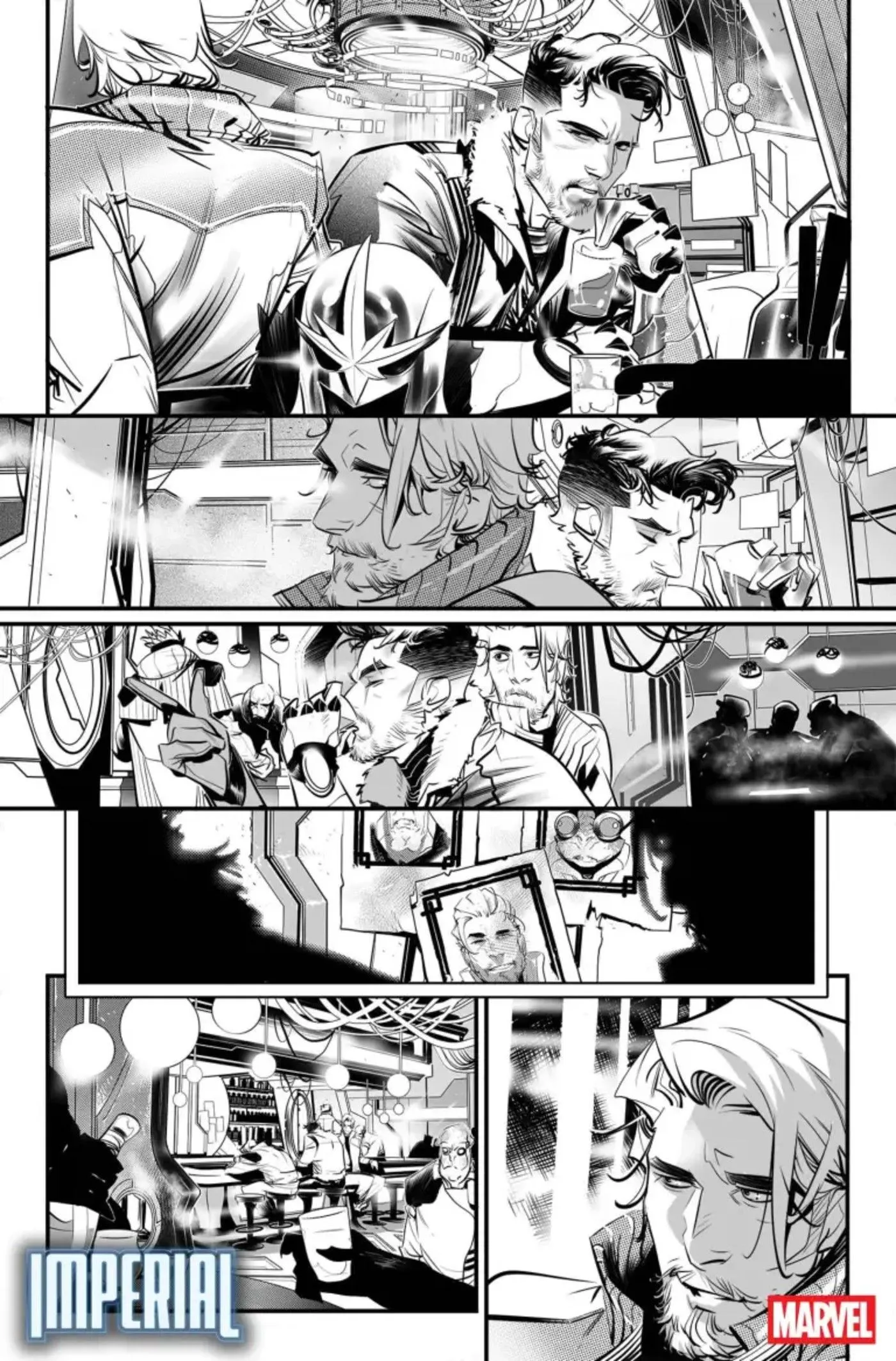 Preview page from Imperial showing Star-Lord and Nova
