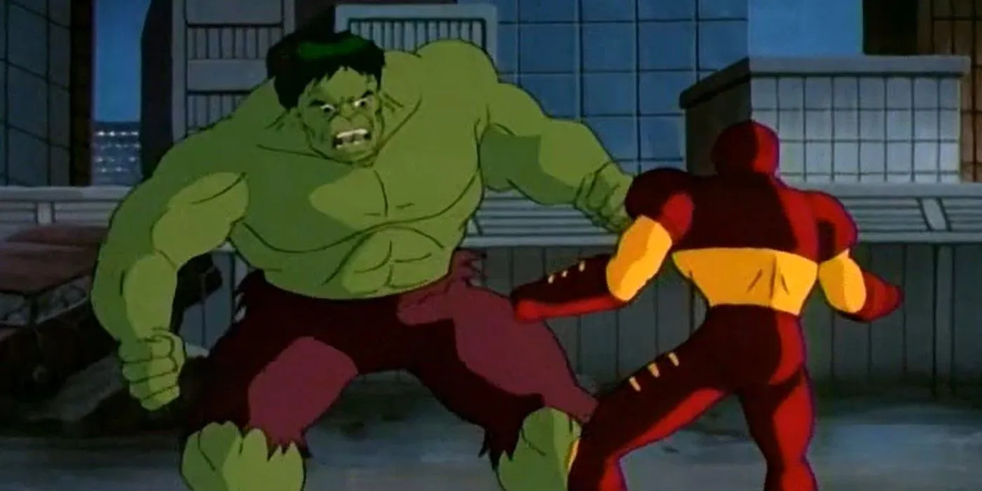 Hulk fighting Iron Man Hulk fighting Iron Man