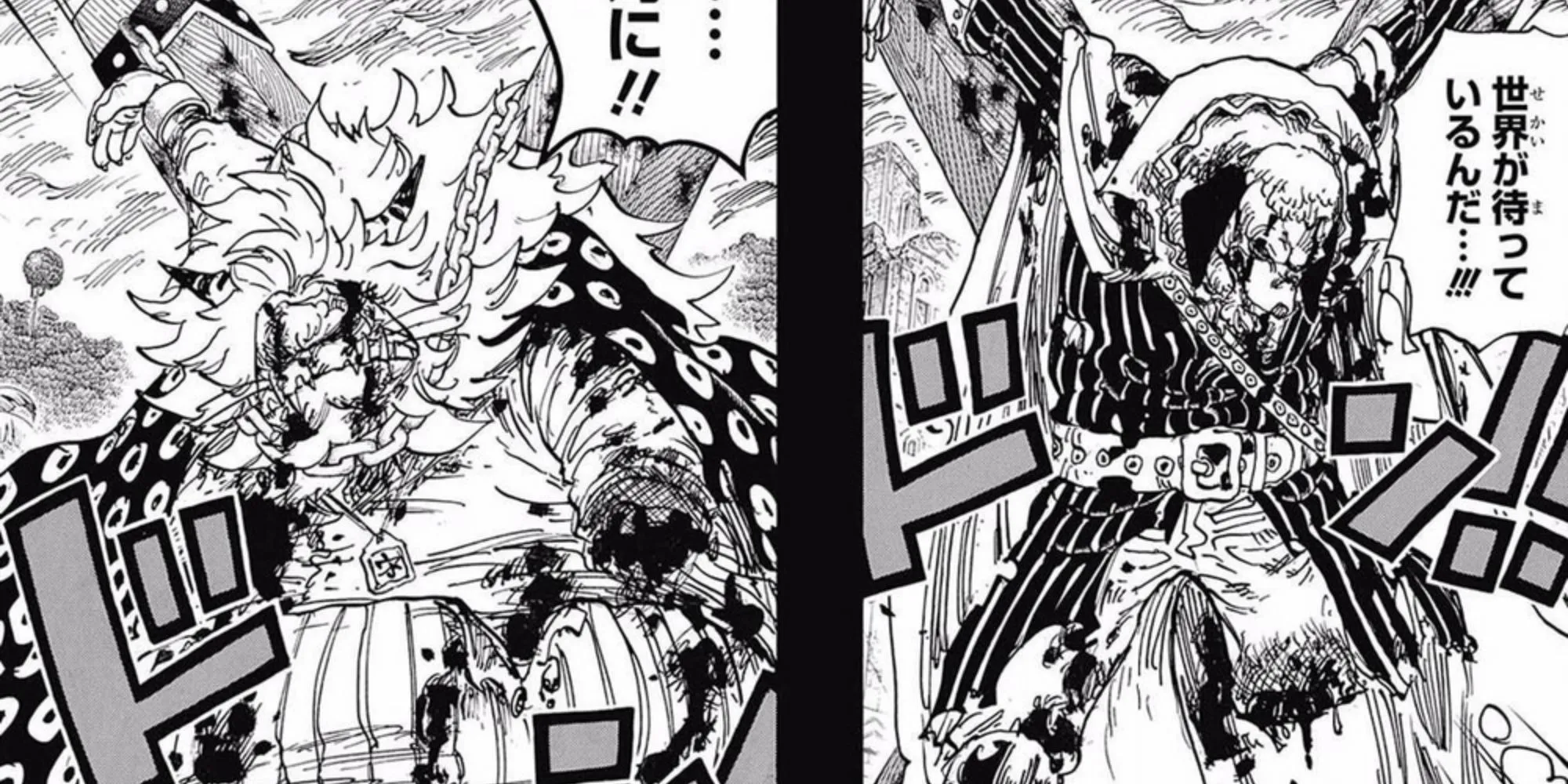 Inuarasahi and Nekomamushi crucified by Jack