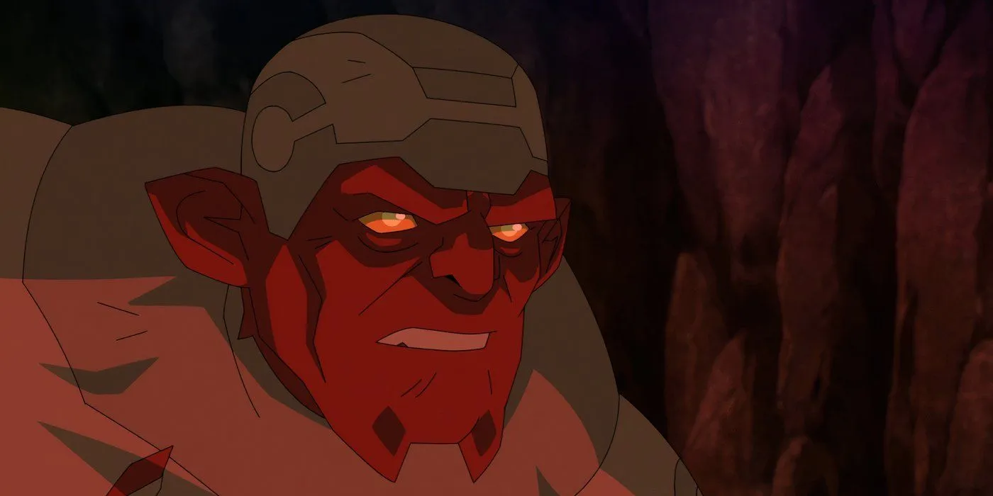 Invincible Season 3 Damien Darkblood eyes glowing Invincible Season 3 Damien Darkblood eyes glowing