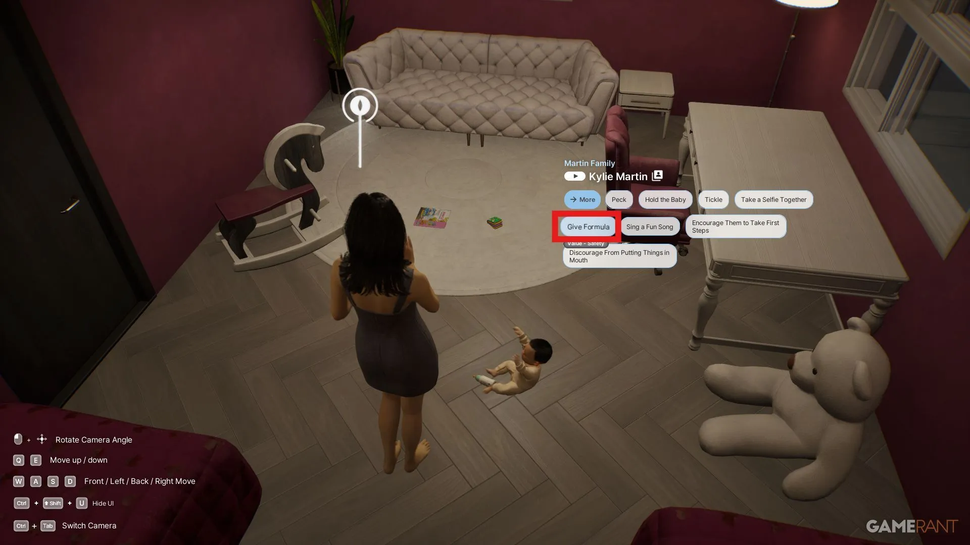Feeding a toddler