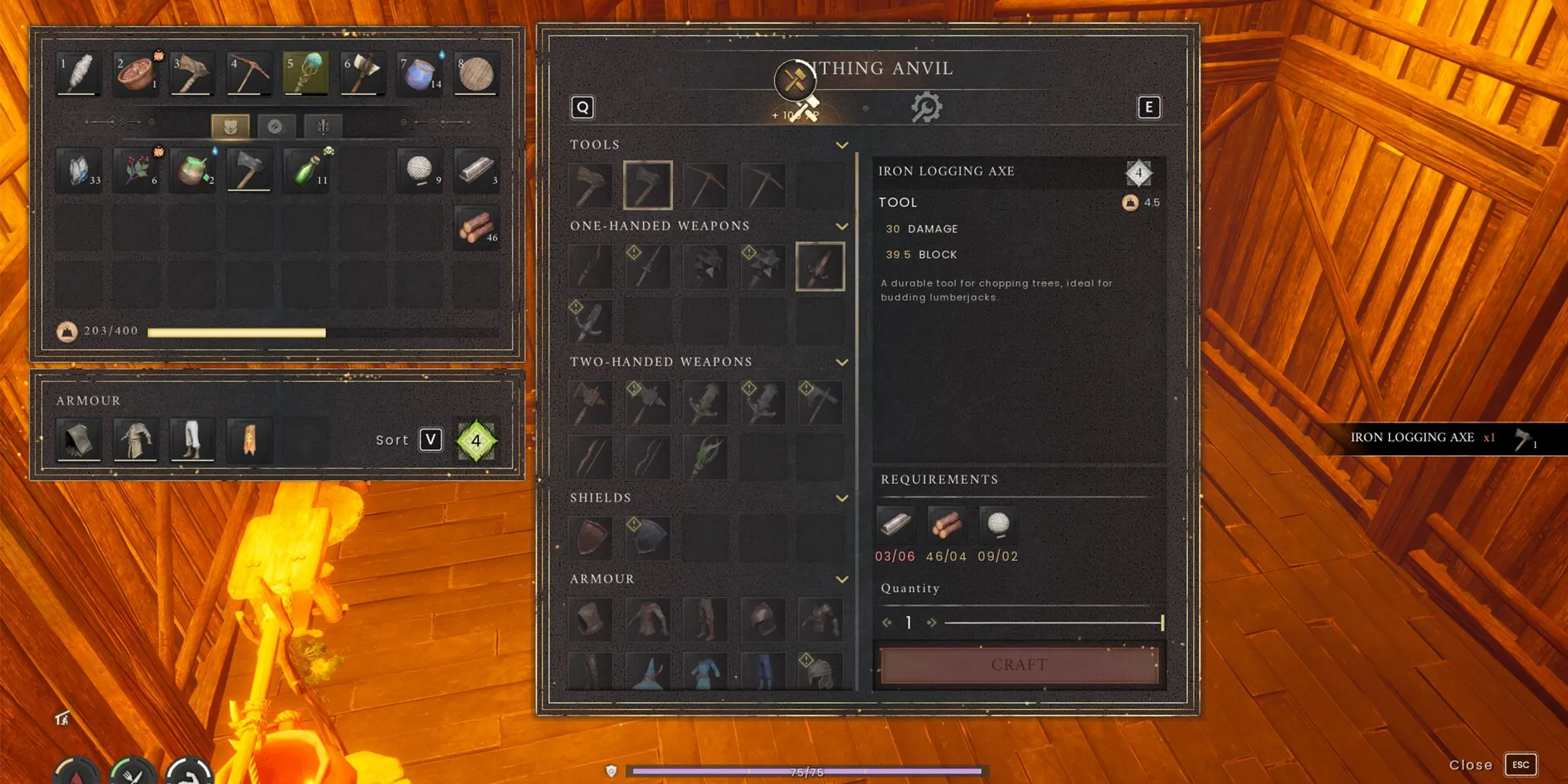 Iron Logging Axe in RuneScape: Dragonwilds