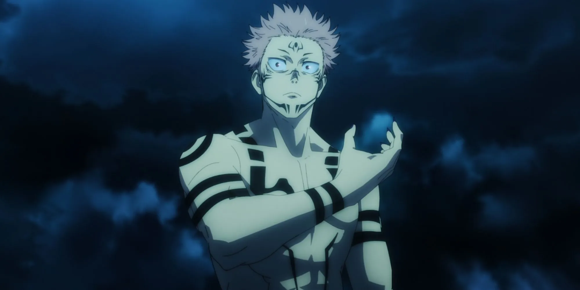 Itadori transforms into Ryomen Sukuna