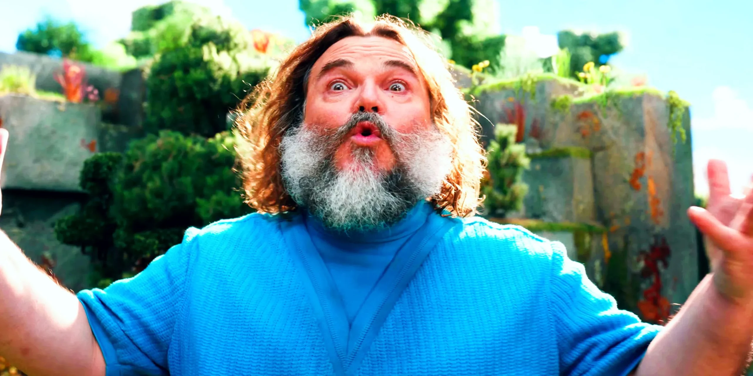 Jack Black as Steve looking surprised