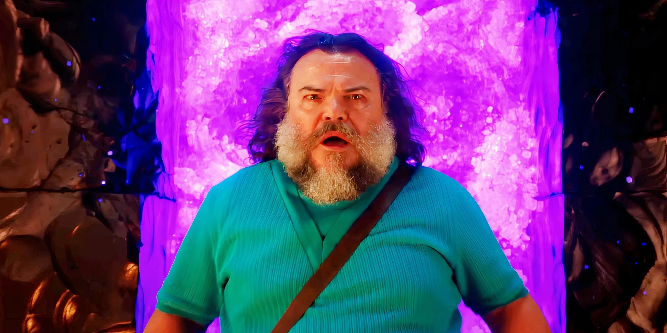 Jack Black Shocked in A Minecraft Movie
