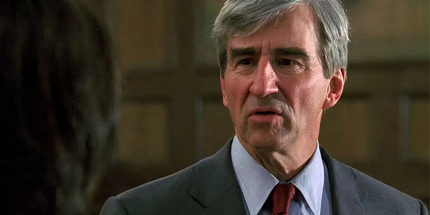 Jack McCoy talking to someone in court in Law & Order Criminal Law episode