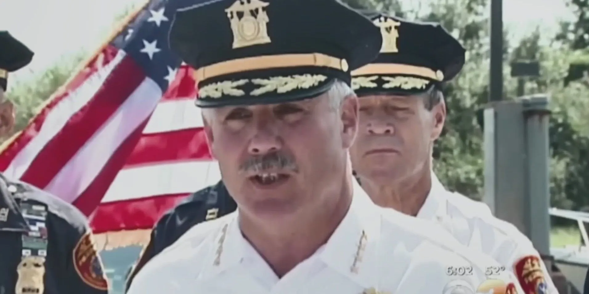 James Burke serving as an officer