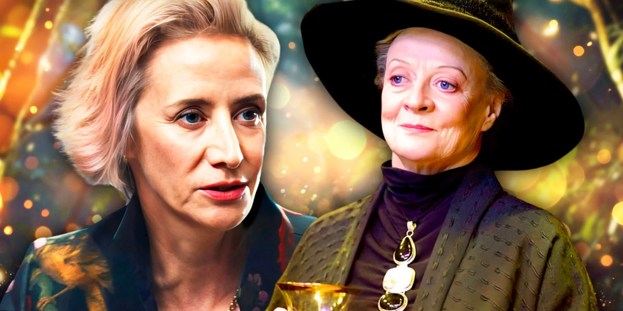 Janet McTeer and Maggie Smith as McGonagall.