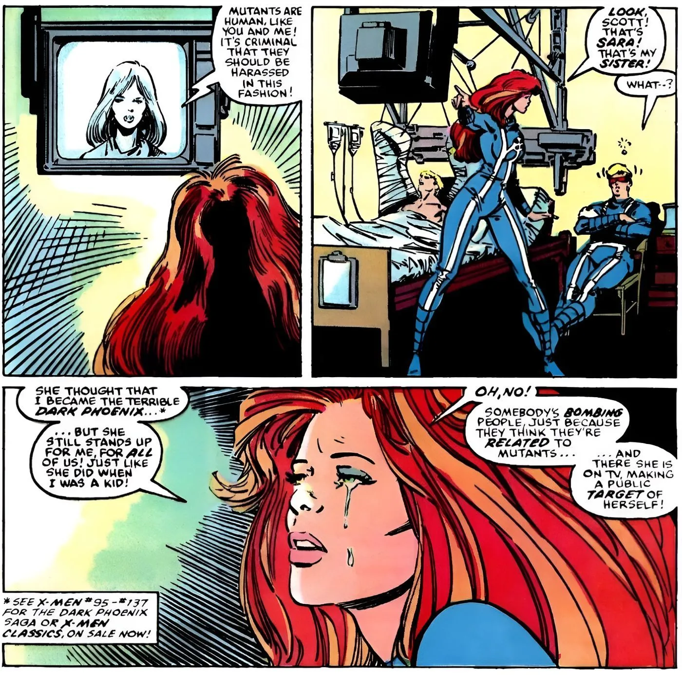Jean Grey learns about her sister Sara Grey Jean Grey learns about her sister Sara Grey