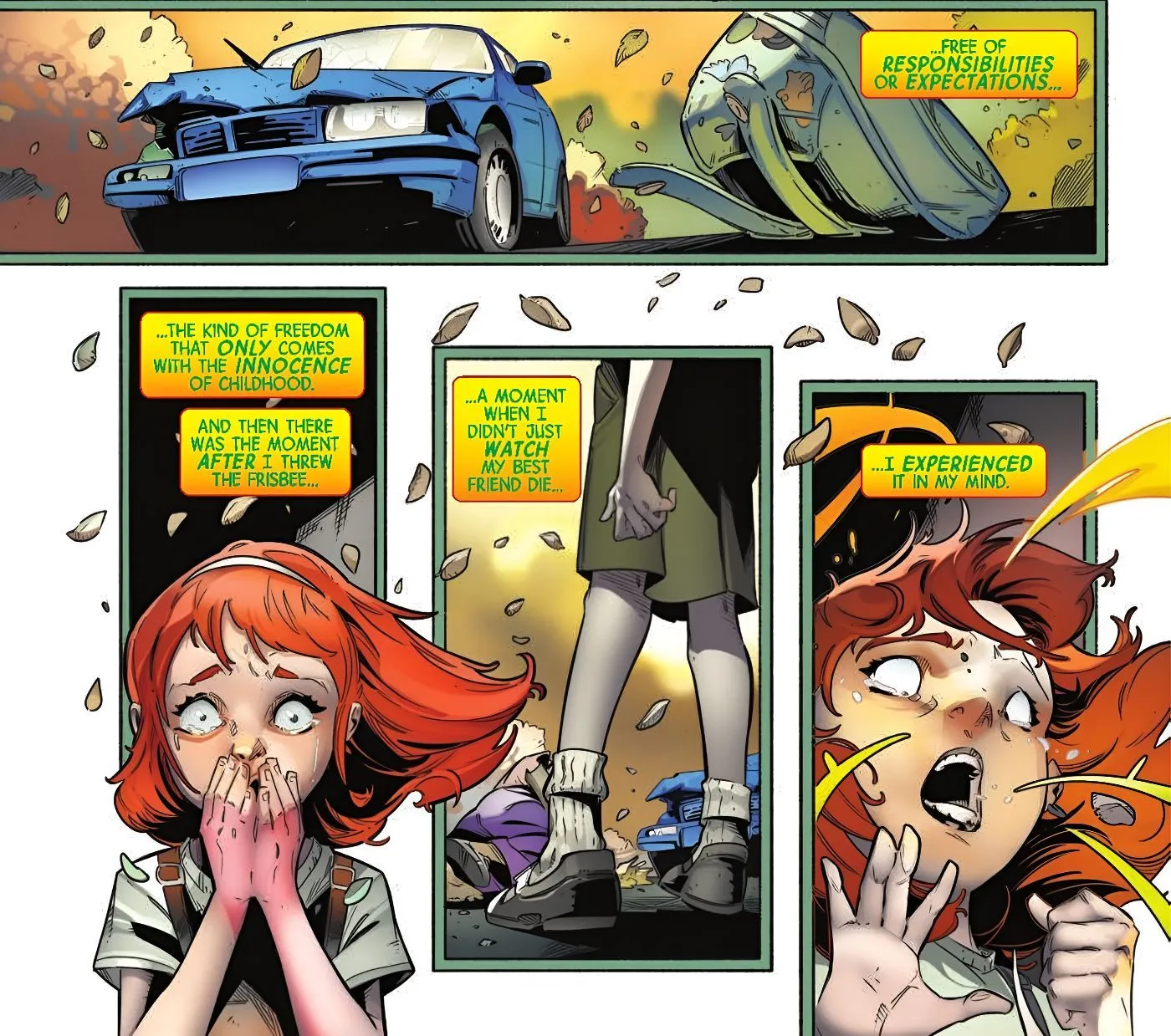 Jean Grey Remembers Her Friend Dying and Her Powers Activating