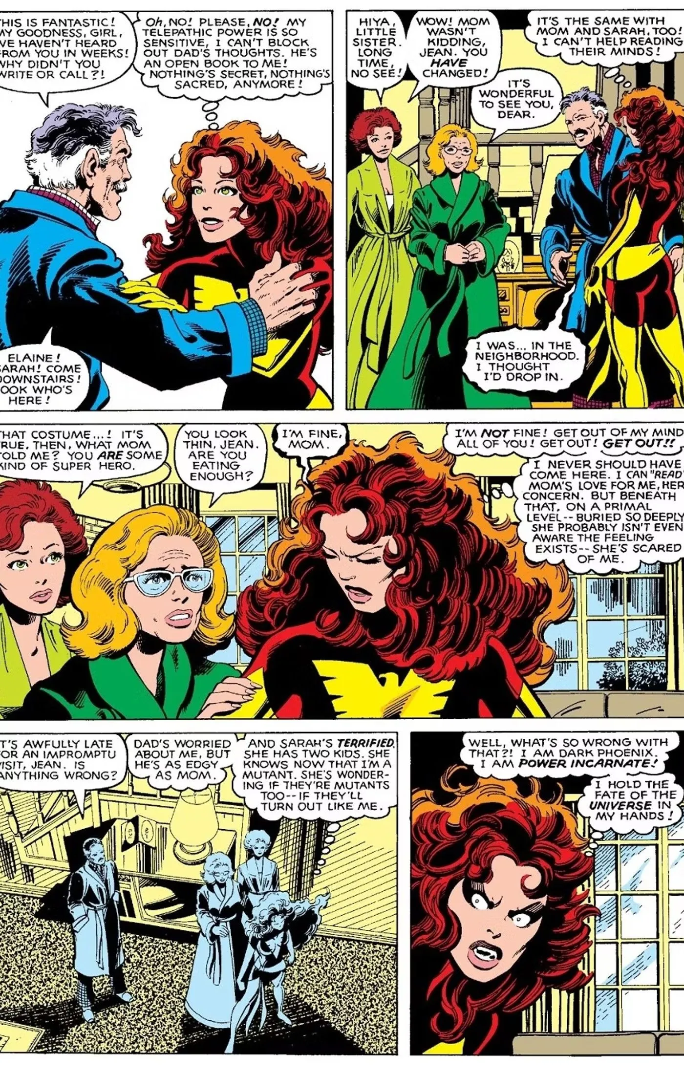 Jean Grey talks to her family Jean Grey talks to her family