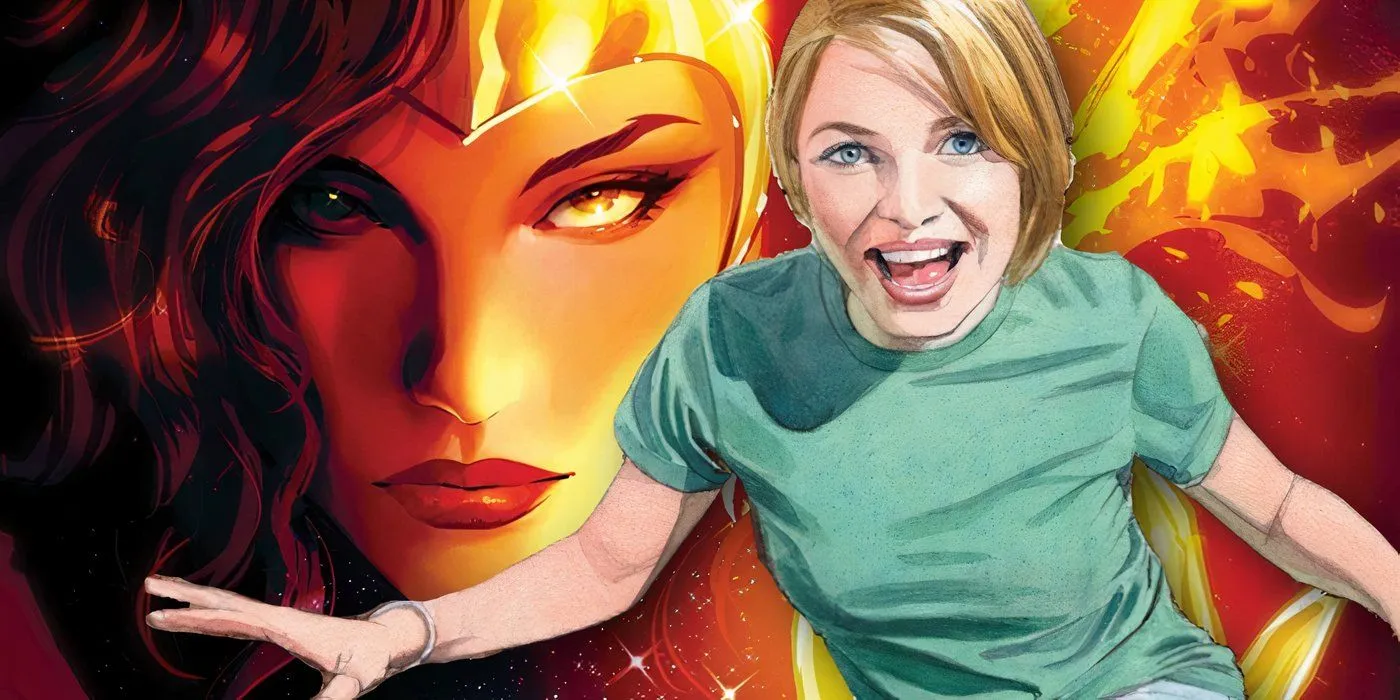 Jean Grey with her sister Sara Jean Grey with her sister Sara