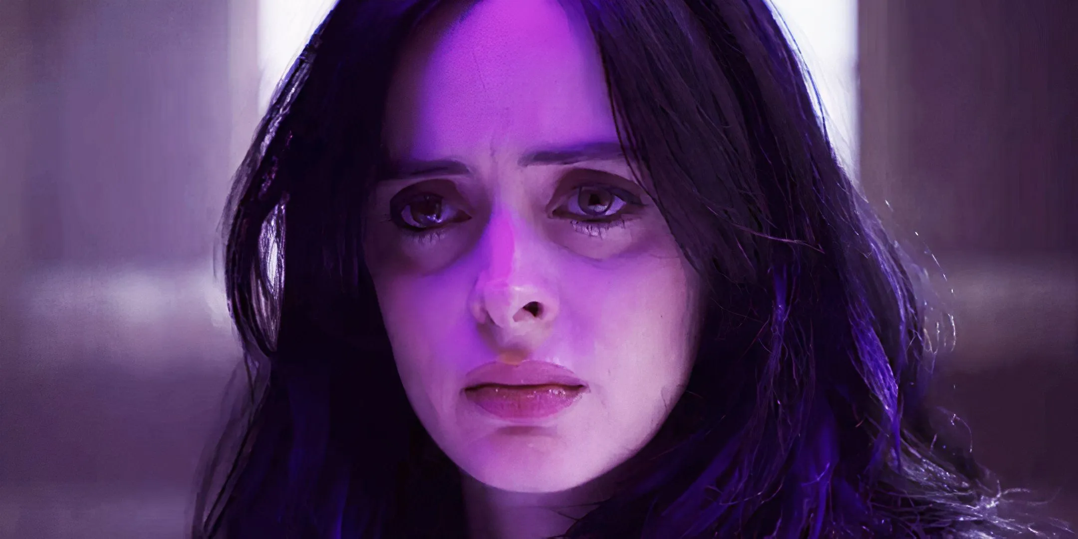 Jessica Jones in a purple light Jessica Jones in a purple light