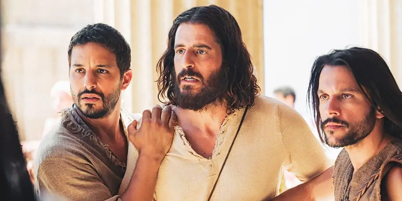 Jesus being held back by friends in The Chosen season 4
