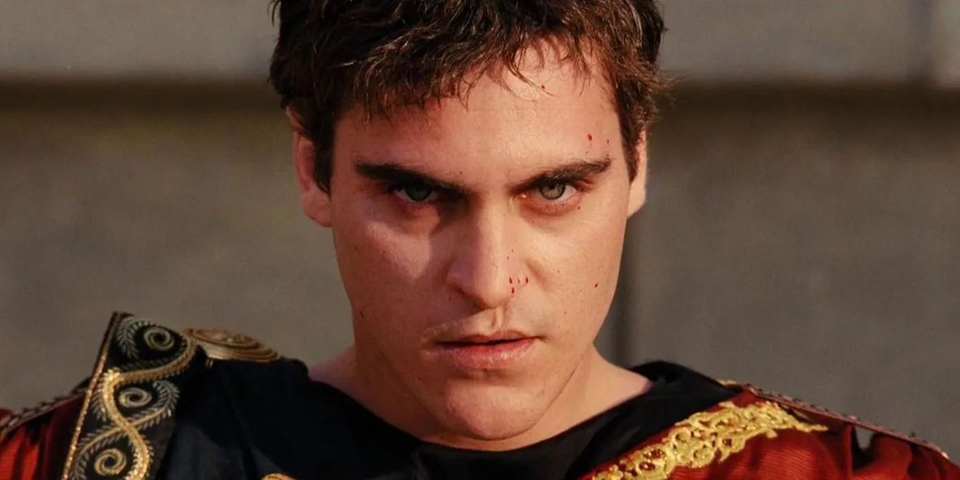 Joaquin Phoenix as Commodus in Gladiator Joaquin Phoenix as Commodus in Gladiator