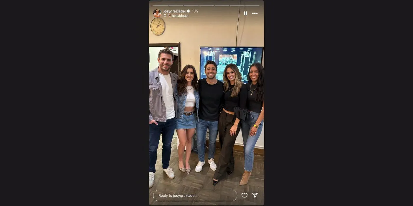 Joey Graziadei's Instagram Story Joey Graziadei's Instagram Story