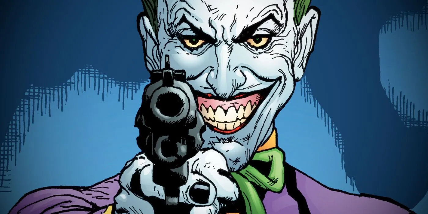 Joker pointing a gun Joker pointing a gun