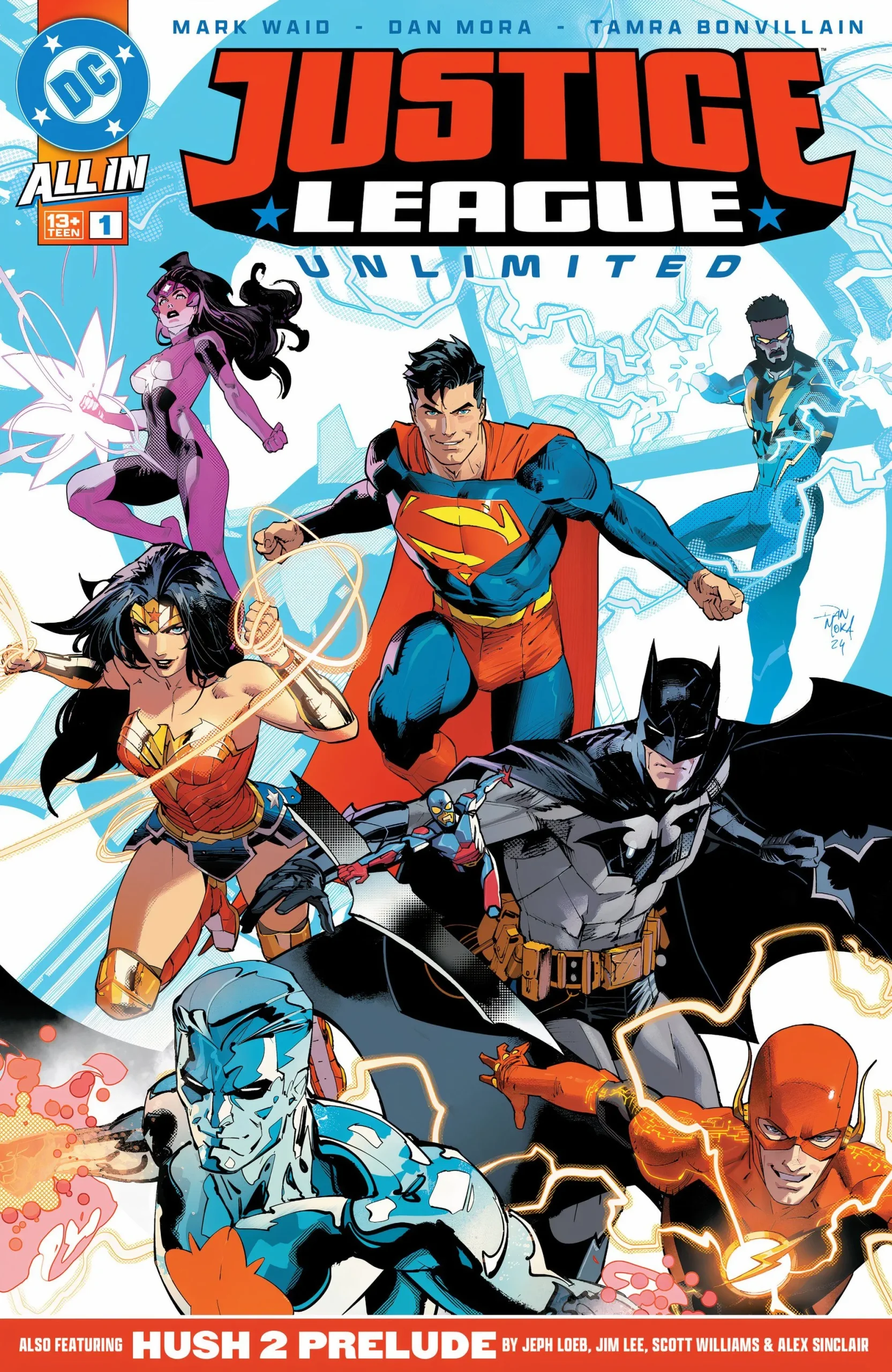 Justice League Unlimited #1 main cover by Dan Mora