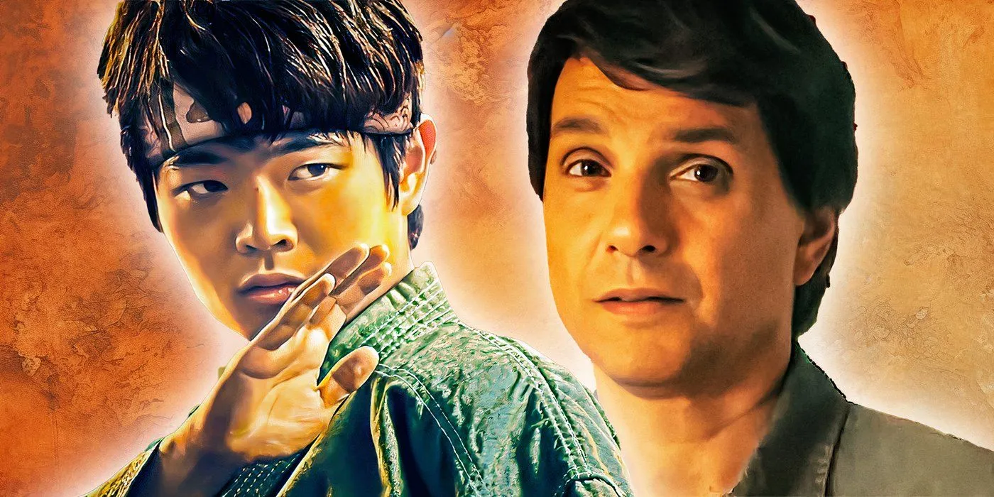 Daniel LaRusso and Li Fong in Karate Kid: Legends Daniel LaRusso and Li Fong in Karate Kid: Legends