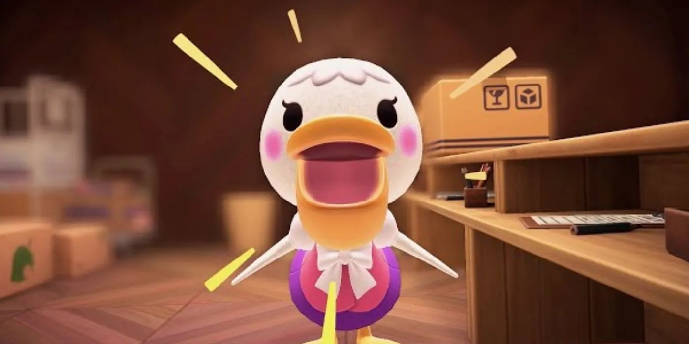 Animal Crossing character in the game.
