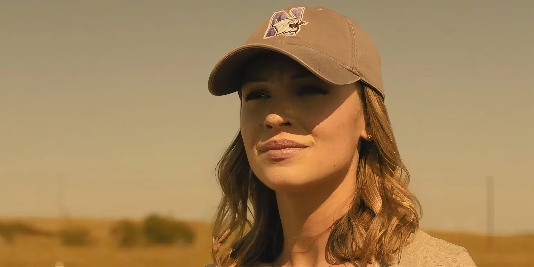 Rebecca in an open field