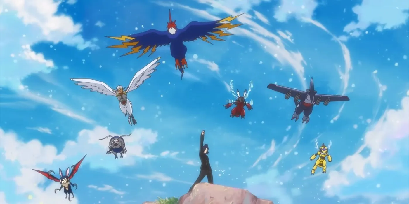 Ken with Armor Digimon