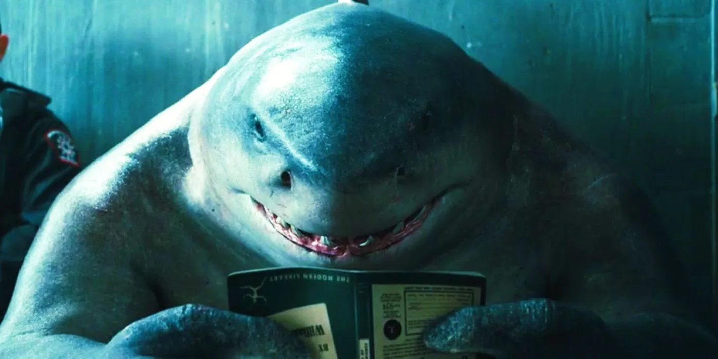 Sylvester Stallone as King Shark in The Suicide Squad