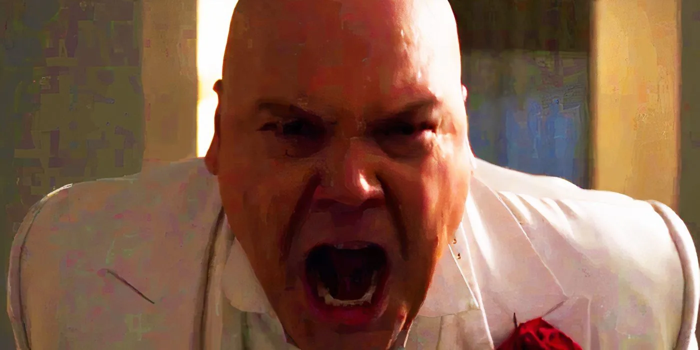 Kingpin Screaming During His Fight in Daredevil Season 3 Kingpin Screaming During His Fight in Daredevil Season 3