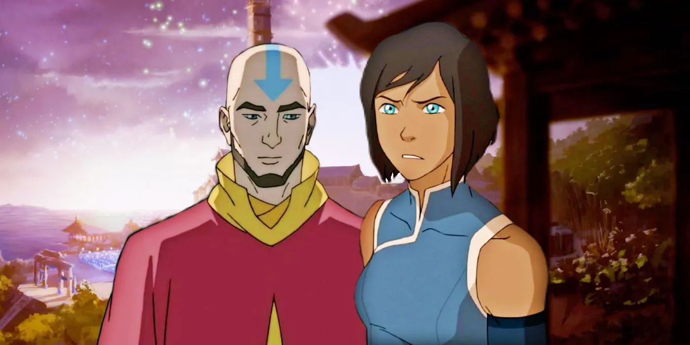 Korra and Aang from The Legend of Korra
