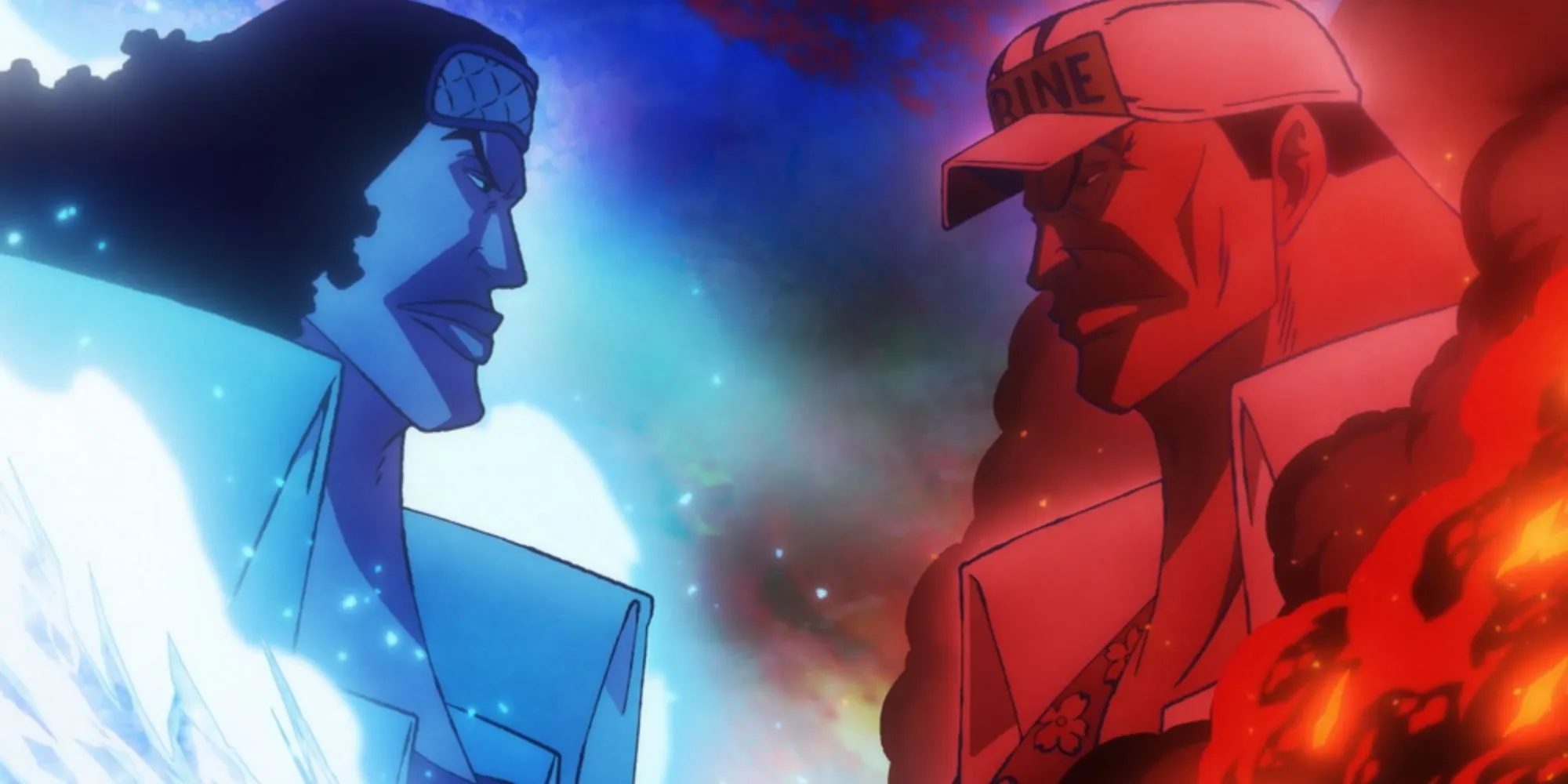 Kuzan vs Sakazuki