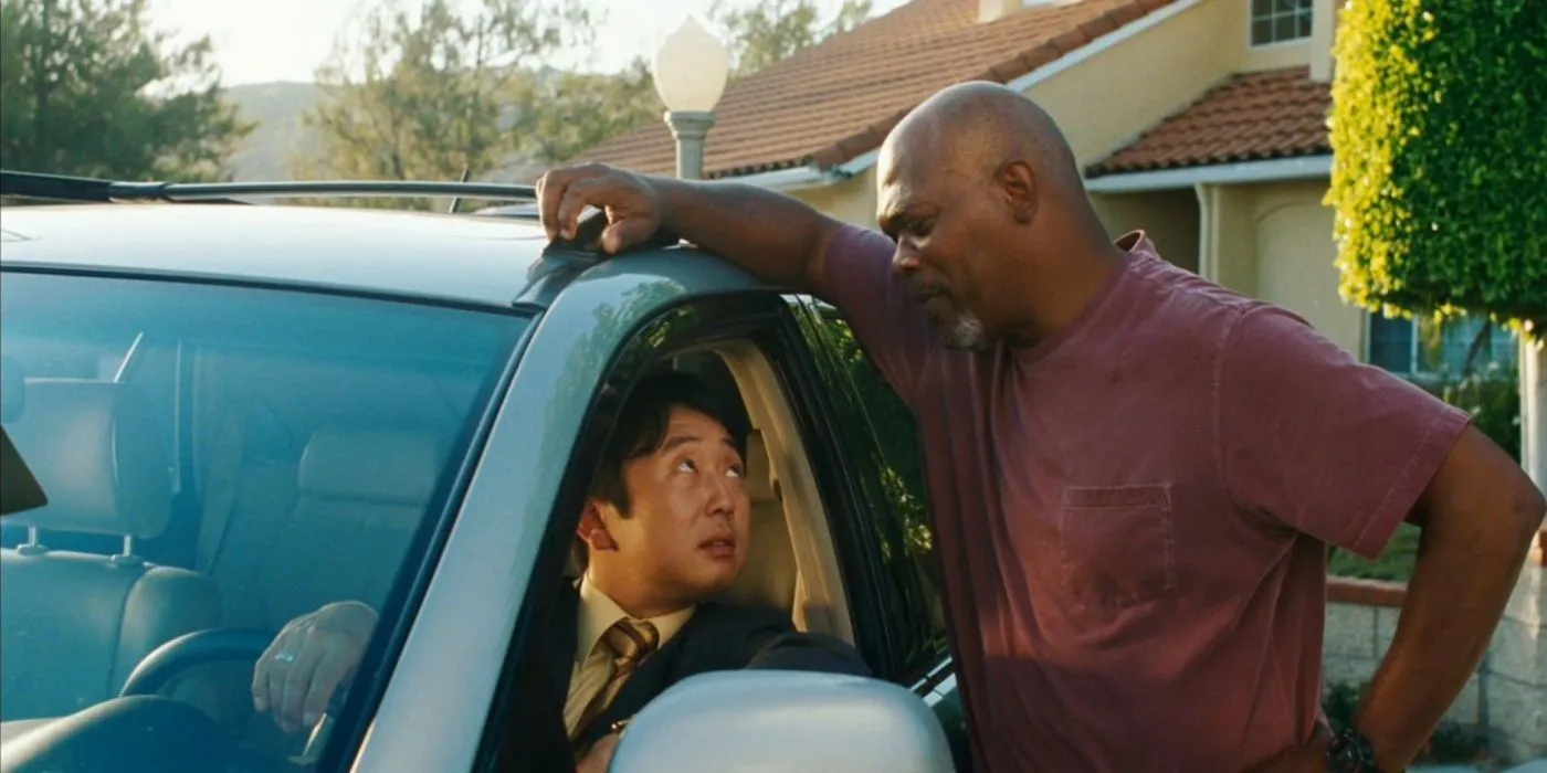 Lakeview Terrace man in car next to Samuel L. Jackson Lakeview Terrace man in car next to Samuel L. Jackson