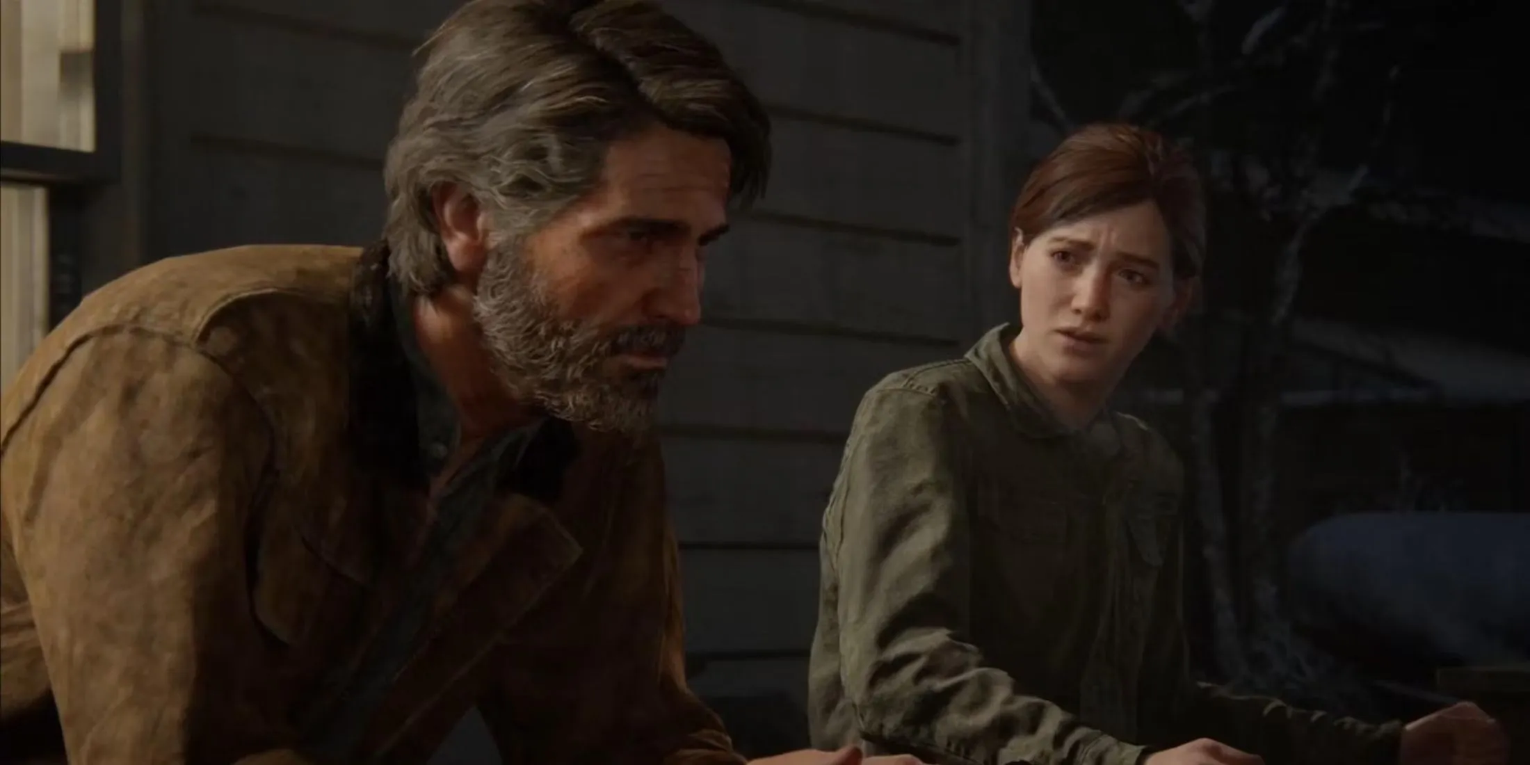 Joel supports Ellie during their journey