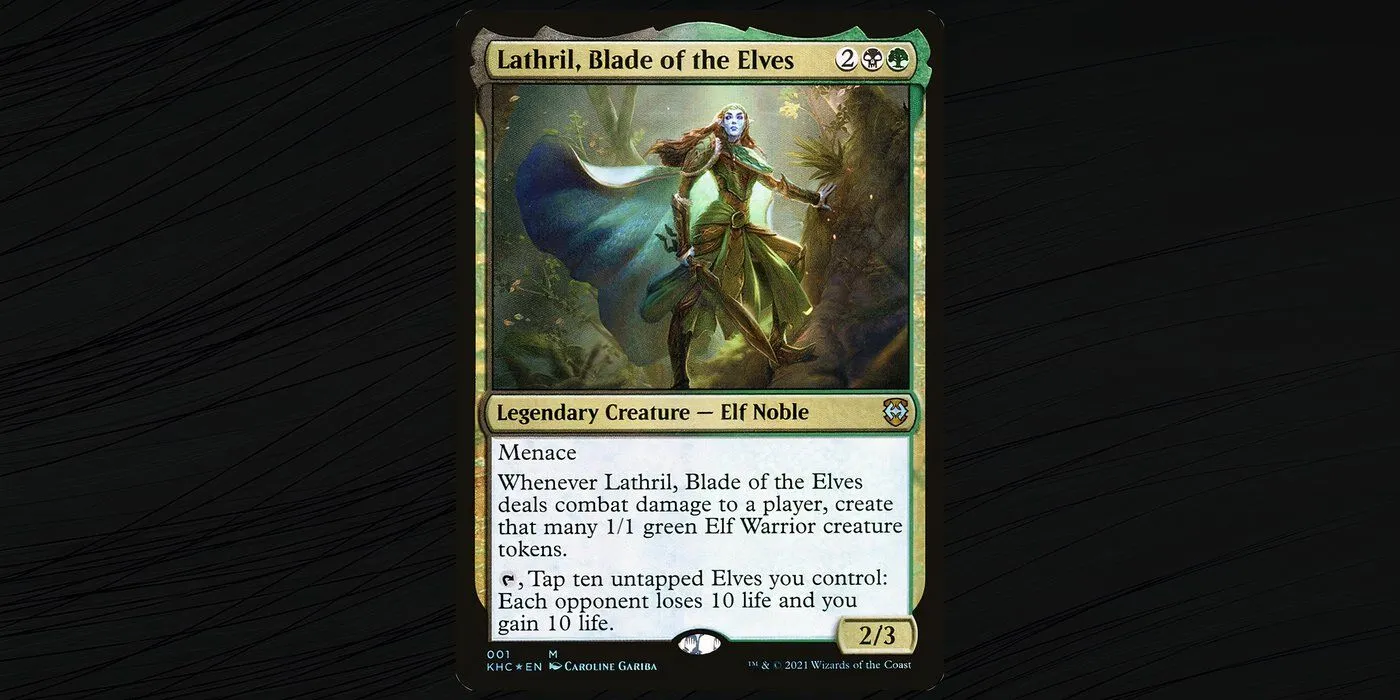 Lathril Blade of the Elves MTG Commander Card Lathril Blade of the Elves MTG Commander Card