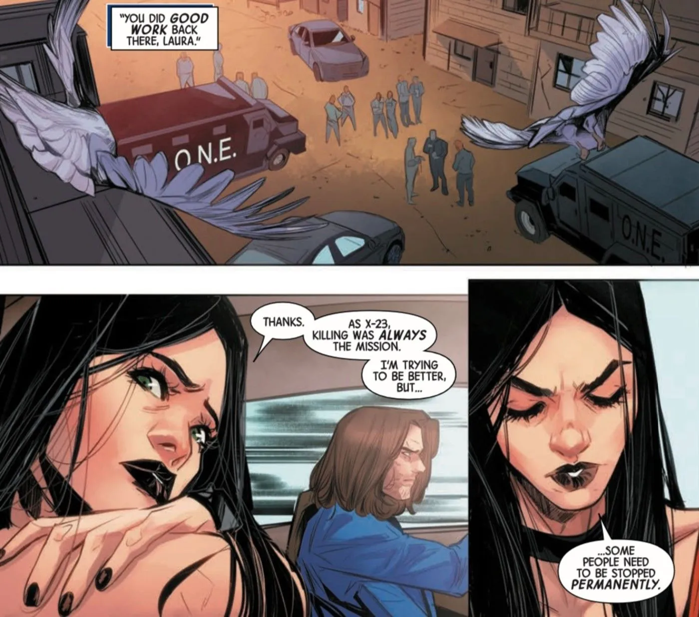 Laura Kinney states some people need to be stopped permanently