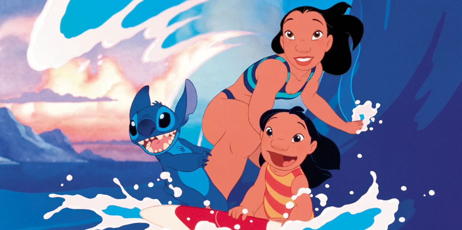 Lilo and Stitch Surfing