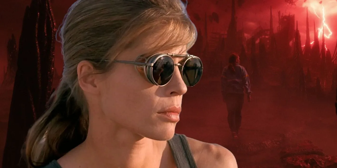Linda Hamilton and the Upside Down Linda Hamilton and the Upside Down