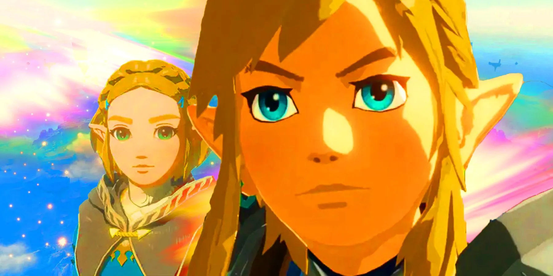 Link and Zelda from Tears of the Kingdom Link and Zelda from Tears of the Kingdom