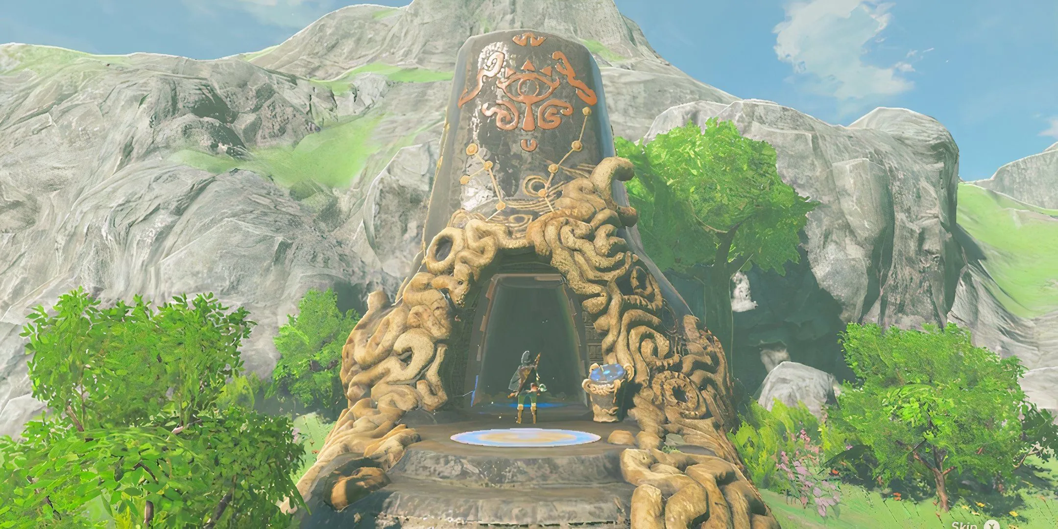 Link Entering a Shrine