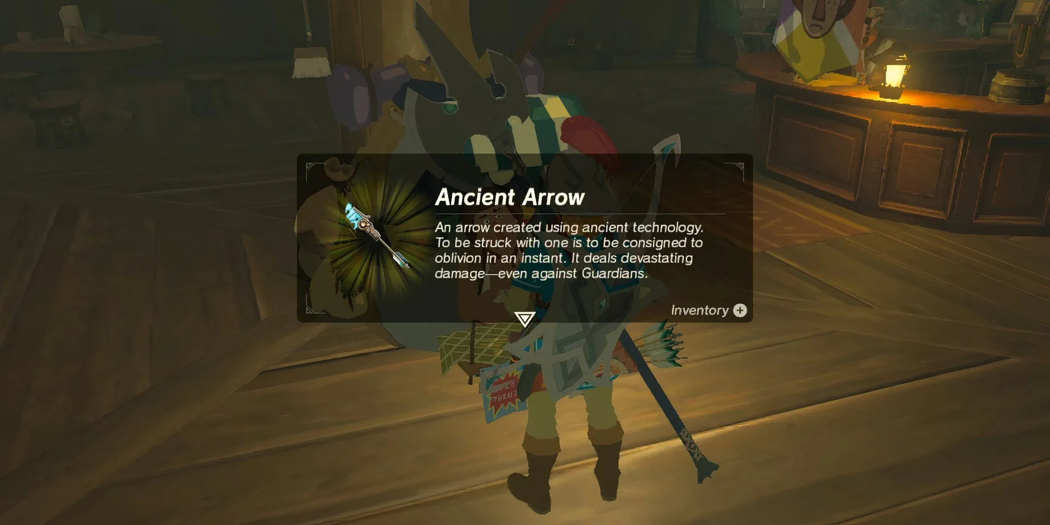 Link with Ancient Arrow