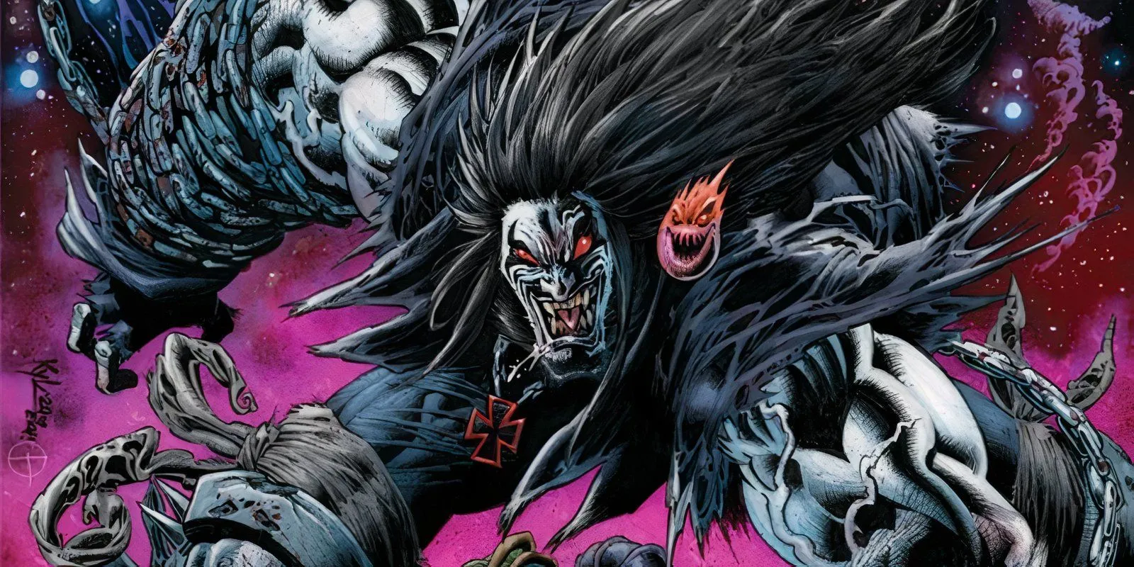 Comic book art of Lobo