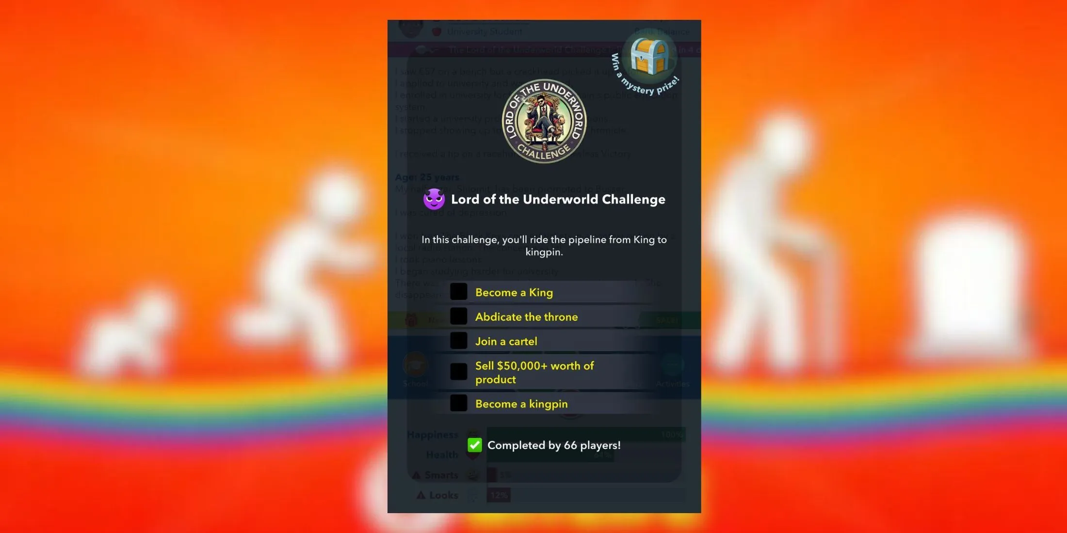 Lord of the Underworld in Bitlife