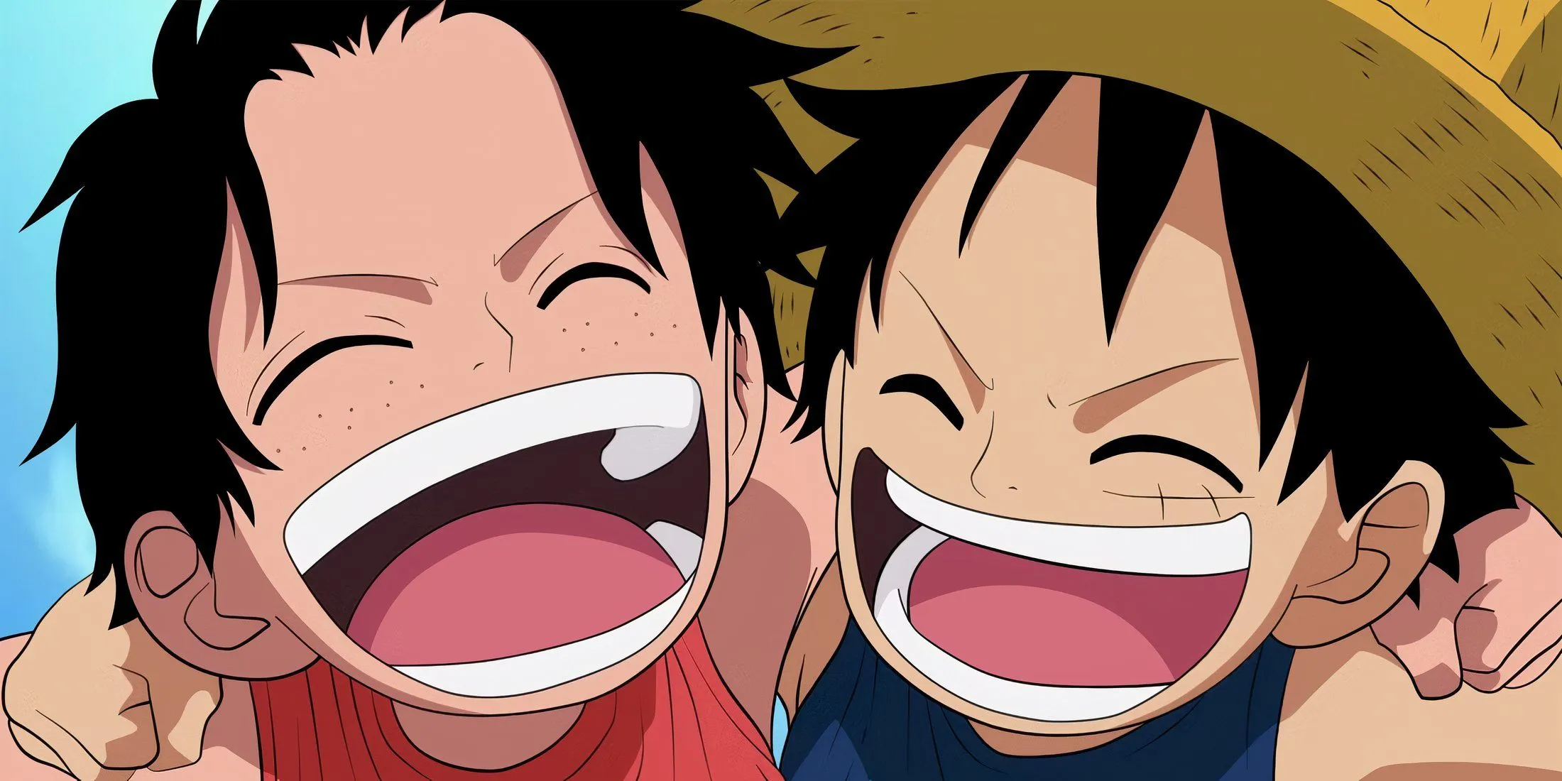 Luffy and Ace in One Piece