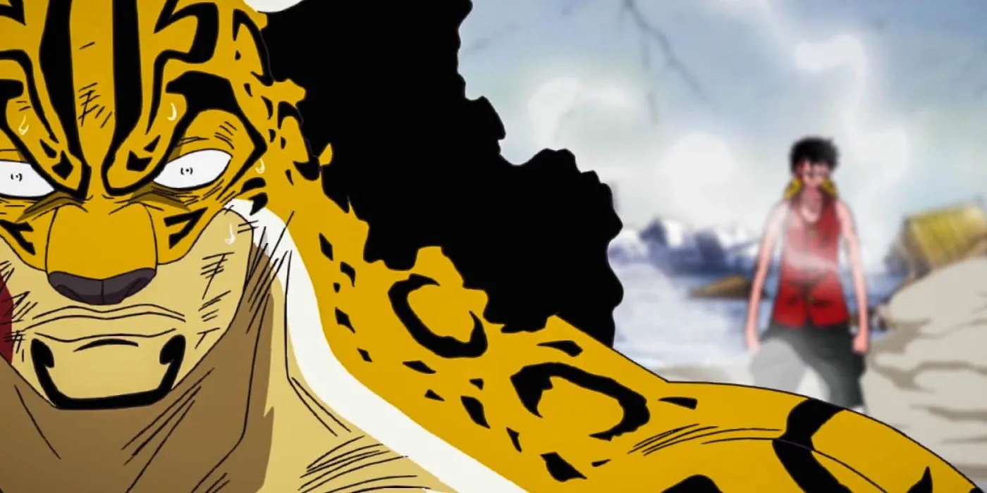 Luffy fighting Rob Lucci Luffy fighting Rob Lucci