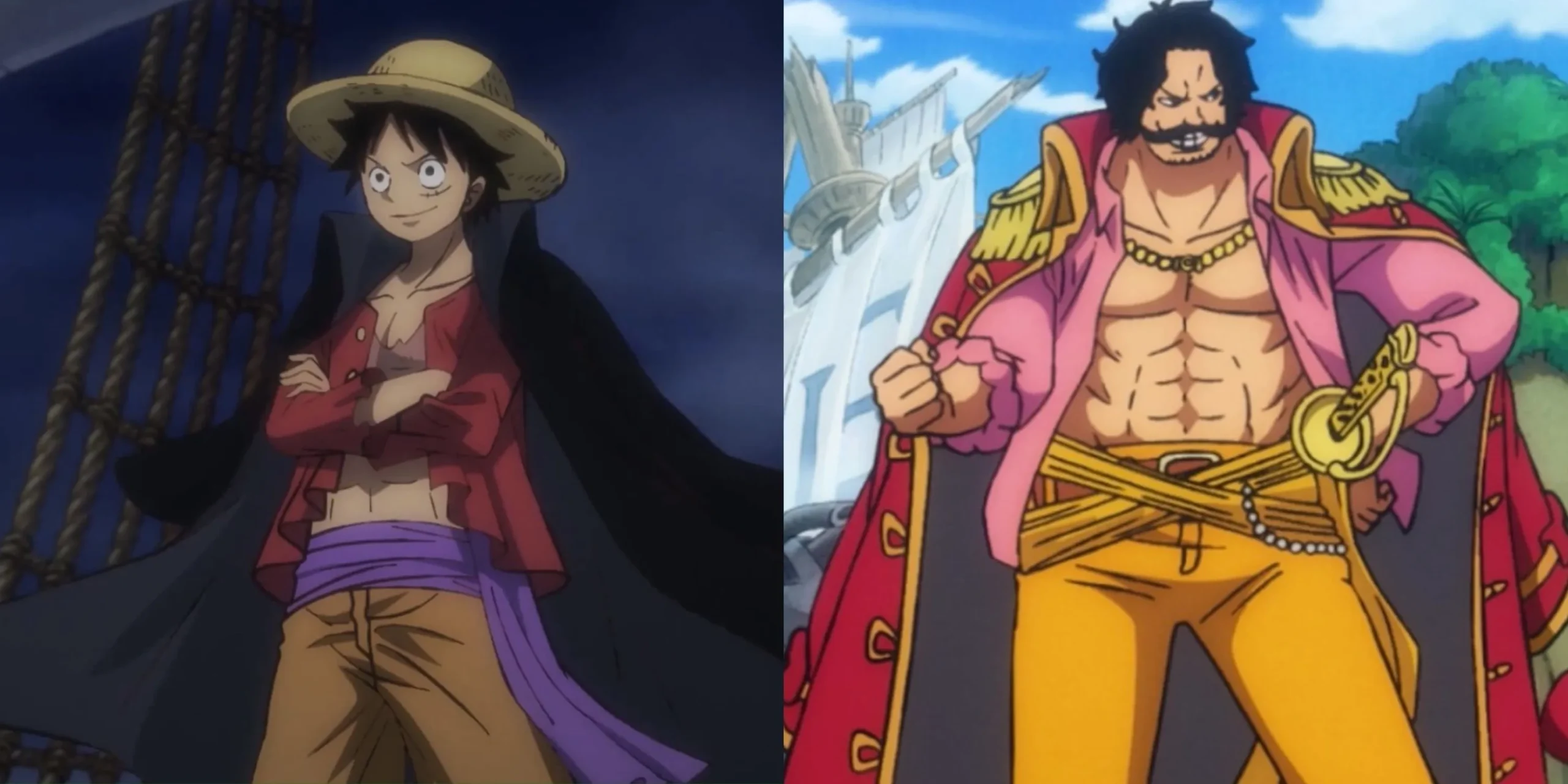 Luffy and Roger Luffy and Roger