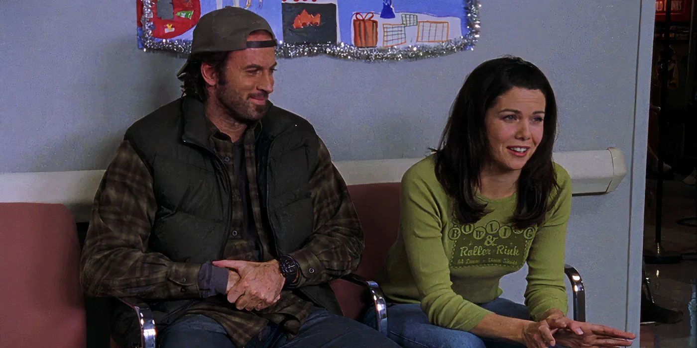 Luke and Lorelai at the hospital