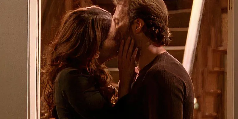 Luke and Lorelai's first kiss